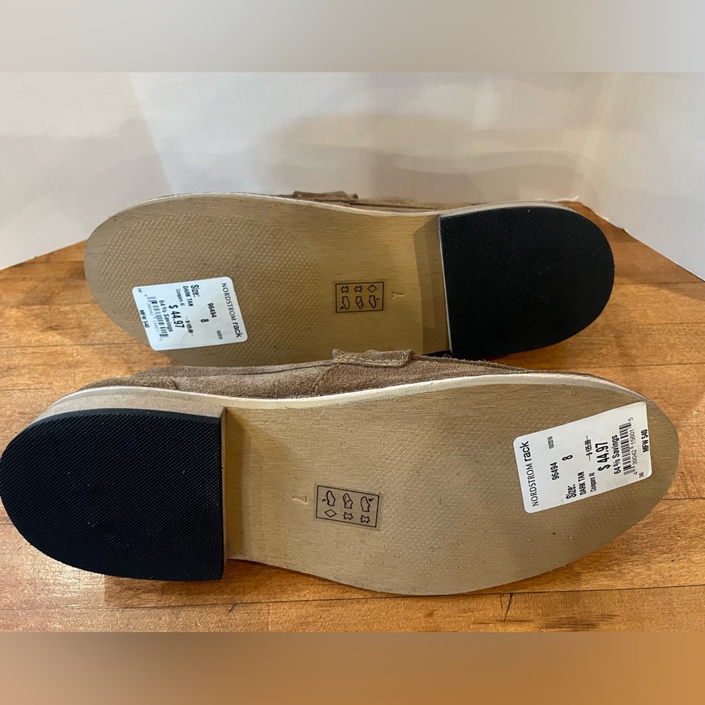 NEW Frank Wright Men's Brown Suede Loafers Size 8 - Picture 5 of 7